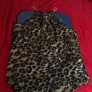Women’s Cheetah Print Halter Top
